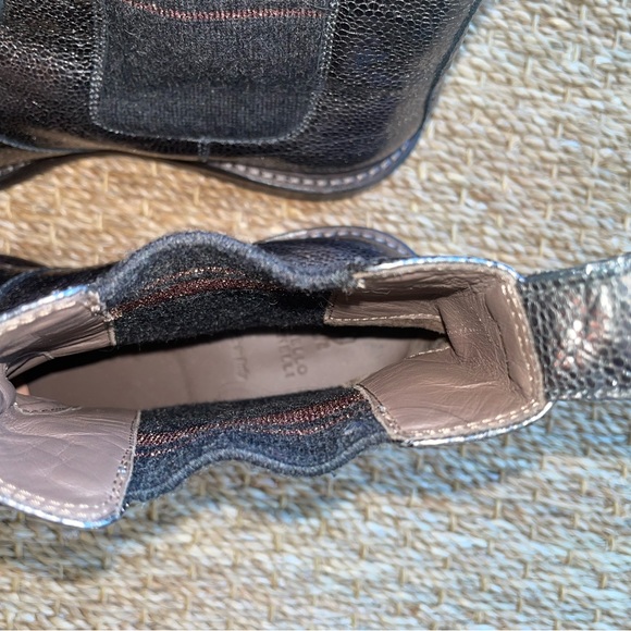 Brunello Cucinelli metallic leather boots. Size 38.5 - Picture 6 of 9